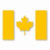 Canada Flag - Vinyl Decal Sticker - CHOOSE Size & Color