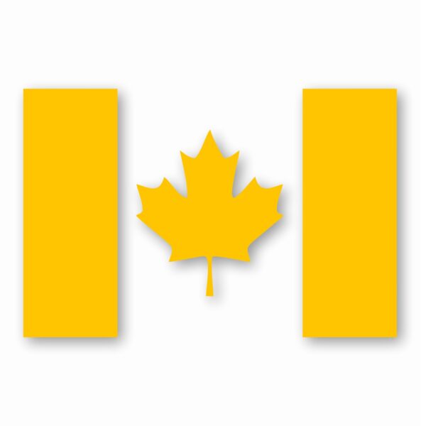 Canada Flag - Vinyl Decal Sticker - CHOOSE Size & Color
