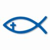 Jesus Fish Church God Religious - Vinyl Decal Sticker - CHOOSE Size & Color