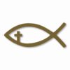 Jesus Fish Church God Religious - Vinyl Decal Sticker - CHOOSE Size & Color
