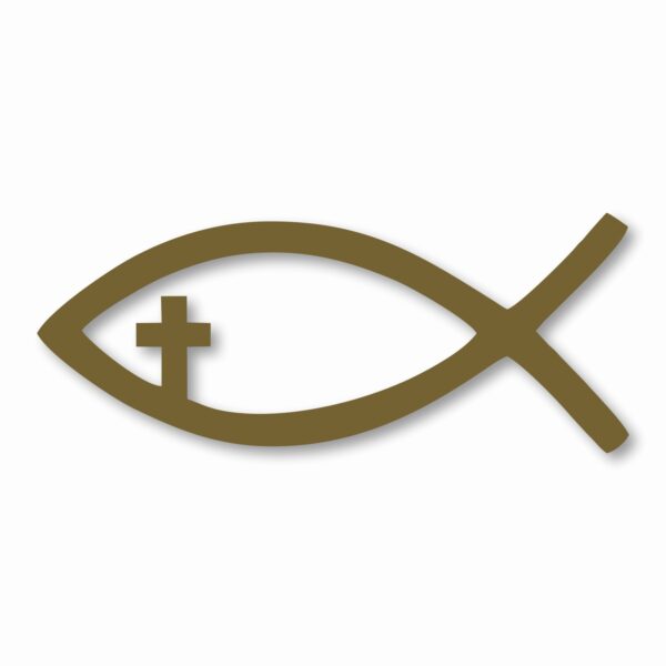 Jesus Fish Church God Religious - Vinyl Decal Sticker - CHOOSE Size & Color