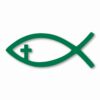 Jesus Fish Church God Religious - Vinyl Decal Sticker - CHOOSE Size & Color