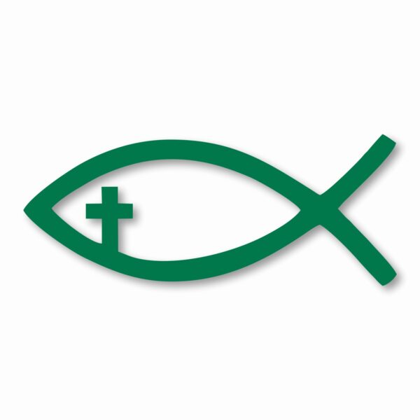 Jesus Fish Church God Religious - Vinyl Decal Sticker - CHOOSE Size & Color