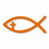 Jesus Fish Church God Religious - Vinyl Decal Sticker - CHOOSE Size & Color