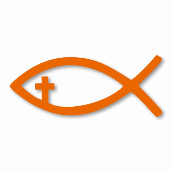 Jesus Fish Church God Religious - Vinyl Decal Sticker - CHOOSE Size & Color