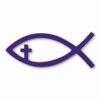 Jesus Fish Church God Religious - Vinyl Decal Sticker - CHOOSE Size & Color