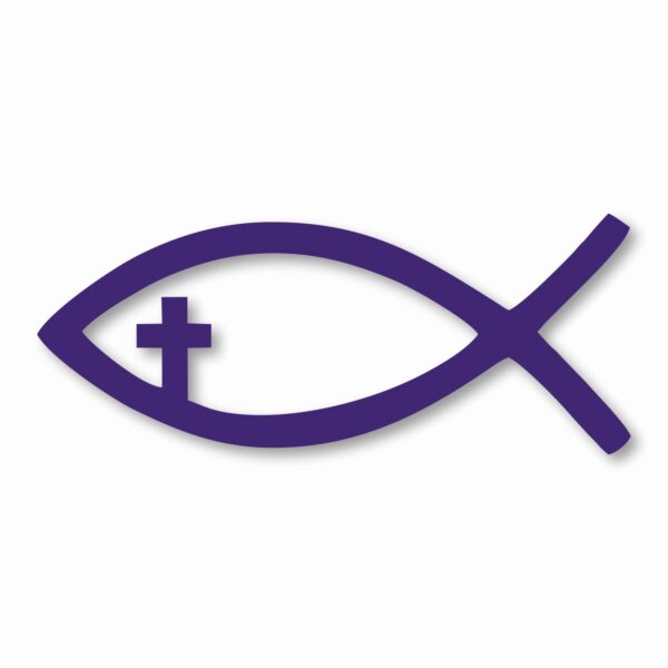 Jesus Fish Church God Religious - Vinyl Decal Sticker - CHOOSE Size & Color