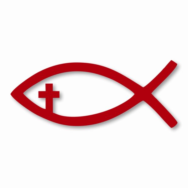Jesus Fish Church God Religious - Vinyl Decal Sticker - CHOOSE Size & Color