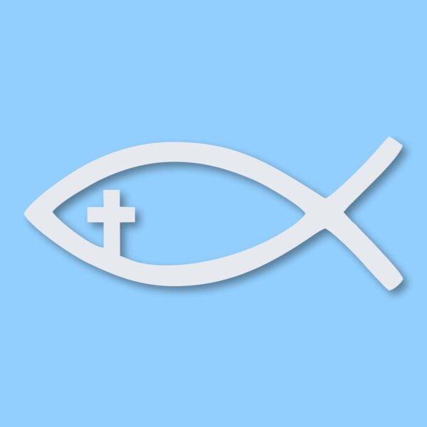 Jesus Fish Church God Religious - Vinyl Decal Sticker - CHOOSE Size & Color