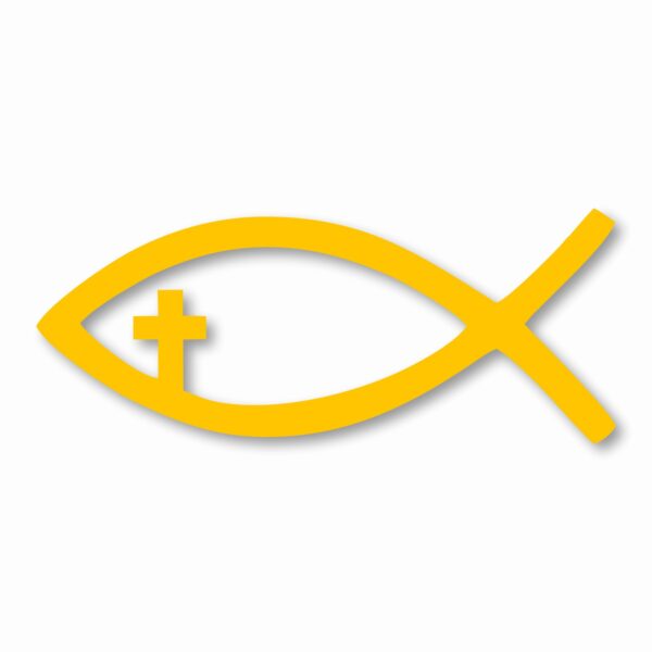 Jesus Fish Church God Religious - Vinyl Decal Sticker - CHOOSE Size & Color
