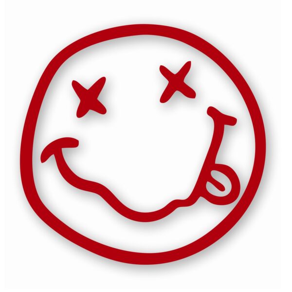 Nirvana Smiley Face - Vinyl Decal Sticker - CHOOSE Size & Color