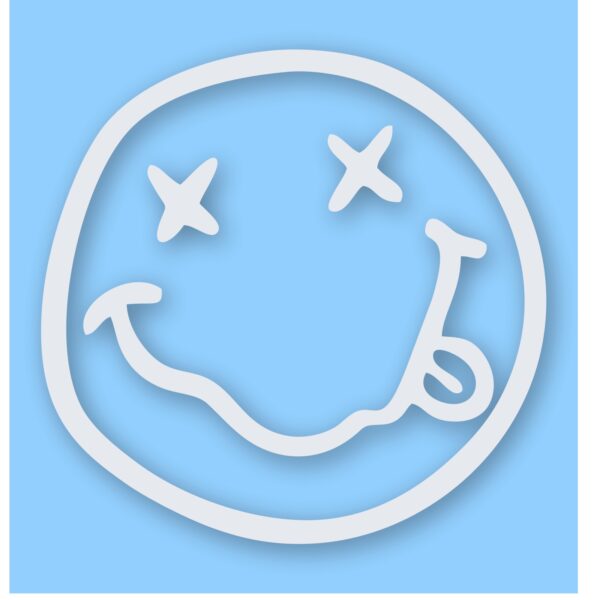 Nirvana Smiley Face - Vinyl Decal Sticker - CHOOSE Size & Color