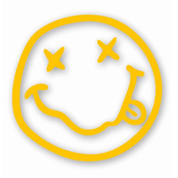 Nirvana Smiley Face - Vinyl Decal Sticker - CHOOSE Size & Color