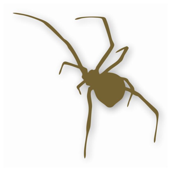 Black Widow Spider Silhouette - Vinyl Decal Sticker - CHOOSE Size & Color