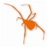 Black Widow Spider Silhouette - Vinyl Decal Sticker - CHOOSE Size & Color