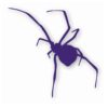 Black Widow Spider Silhouette - Vinyl Decal Sticker - CHOOSE Size & Color