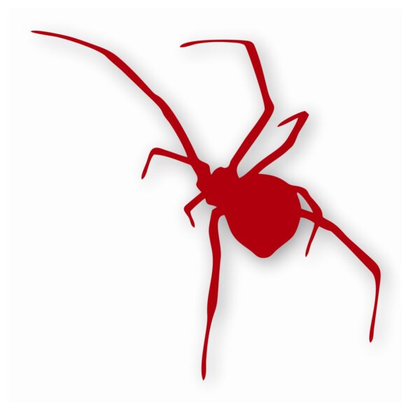 Black Widow Spider Silhouette - Vinyl Decal Sticker - CHOOSE Size & Color
