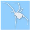 Black Widow Spider Silhouette - Vinyl Decal Sticker - CHOOSE Size & Color