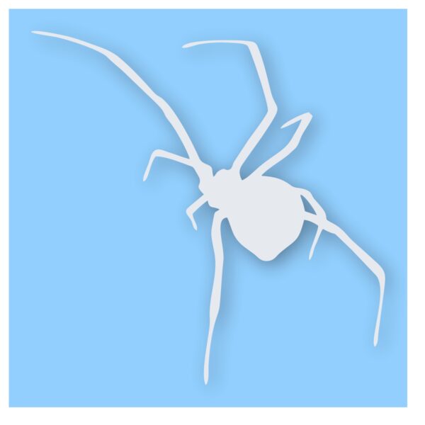Black Widow Spider Silhouette - Vinyl Decal Sticker - CHOOSE Size & Color
