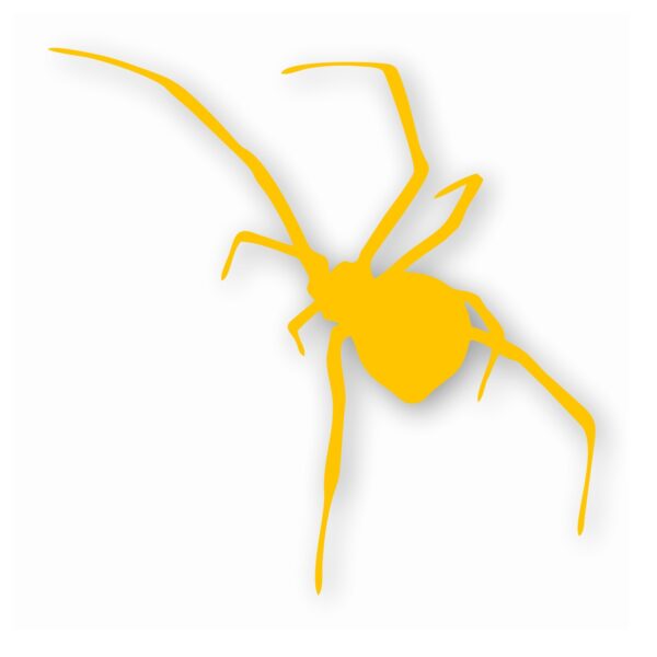 Black Widow Spider Silhouette - Vinyl Decal Sticker - CHOOSE Size & Color