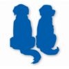 Two Golden Retriever Dogs Silhouette - Vinyl Decal Sticker - CHOOSE Size & Color