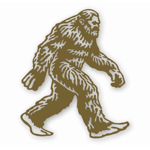 1014-GoldMetallic.jpg BIGFOOT SASQUATCH YETI - Vinyl Decal Sticker - CHOOSE Size & Color