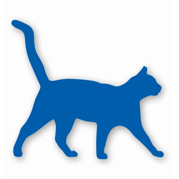 1015-Blue.jpg Cat Silhouette Pet Animal - Vinyl Decal Sticker - CHOOSE Size & Color