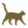 1015-GoldMetallic.jpg Cat Silhouette Pet Animal - Vinyl Decal Sticker - CHOOSE Size & Color