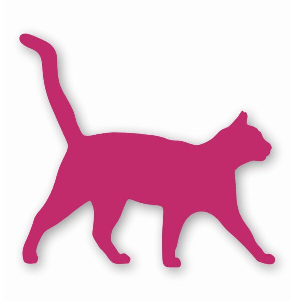 1015-Pink.jpg Cat Silhouette Pet Animal - Vinyl Decal Sticker - CHOOSE Size & Color