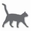 1015-SilverMetallic.jpg Cat Silhouette Pet Animal - Vinyl Decal Sticker - CHOOSE Size & Color