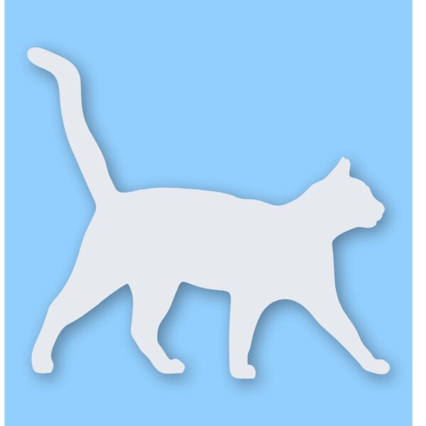 1015-White.jpg Cat Silhouette Pet Animal - Vinyl Decal Sticker - CHOOSE Size & Color