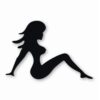Mudflap Girl Silhouette Trucker  - Vinyl Decal Sticker - CHOOSE Size & Color