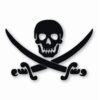 Pirate Skull Sword Crossbones - Vinyl Decal Sticker - CHOOSE Size & Color