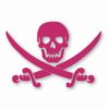 Pirate Skull Sword Crossbones - Vinyl Decal Sticker - CHOOSE Size & Color