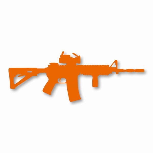 AR-15 Silhouette 2nd Amendment - Vinyl Decal Sticker - CHOOSE Size & Color