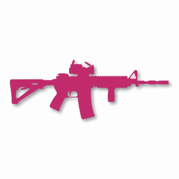AR-15 Silhouette 2nd Amendment - Vinyl Decal Sticker - CHOOSE Size & Color