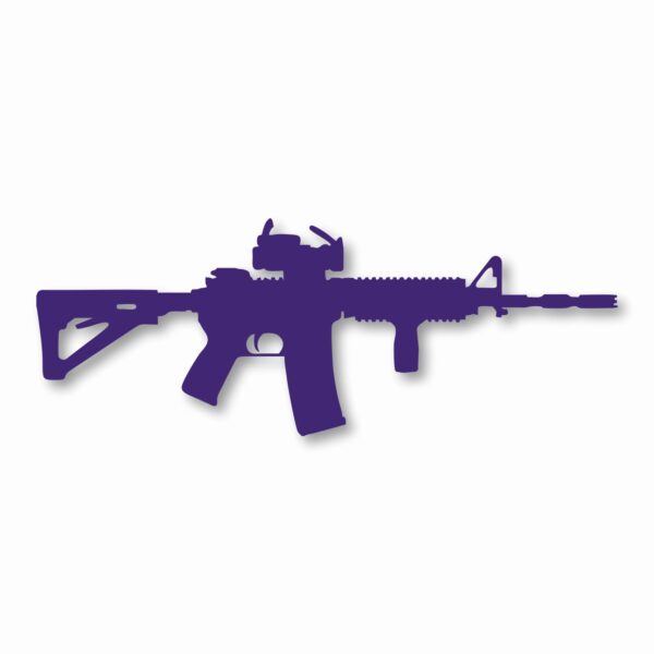 AR-15 Silhouette 2nd Amendment - Vinyl Decal Sticker - CHOOSE Size & Color