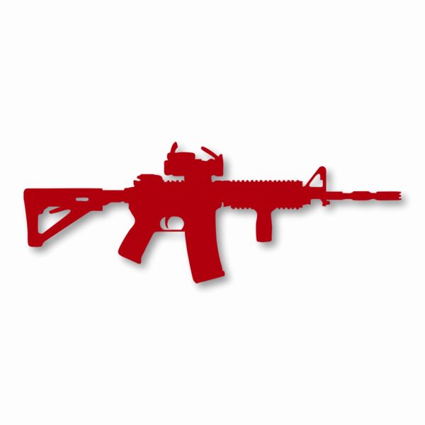 AR-15 Silhouette 2nd Amendment - Vinyl Decal Sticker - CHOOSE Size & Color