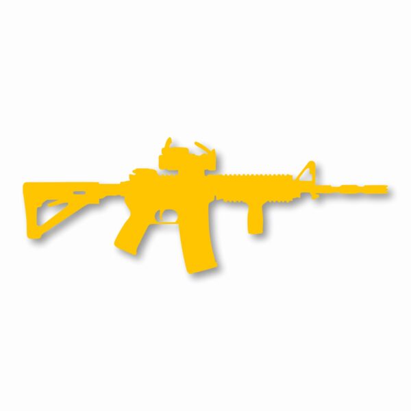 AR-15 Silhouette 2nd Amendment - Vinyl Decal Sticker - CHOOSE Size & Color