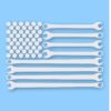 American Flag Wrenches Toolbox- Vinyl Decal Sticker - CHOOSE Size & Color