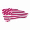 American Flag Tattered USA - Vinyl Decal Sticker - CHOOSE Size & Color
