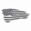 American Flag Tattered USA - Vinyl Decal Sticker - CHOOSE Size & Color
