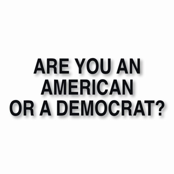 American or Democrat Trump USA - Vinyl Decal Sticker - CHOOSE Size & Color