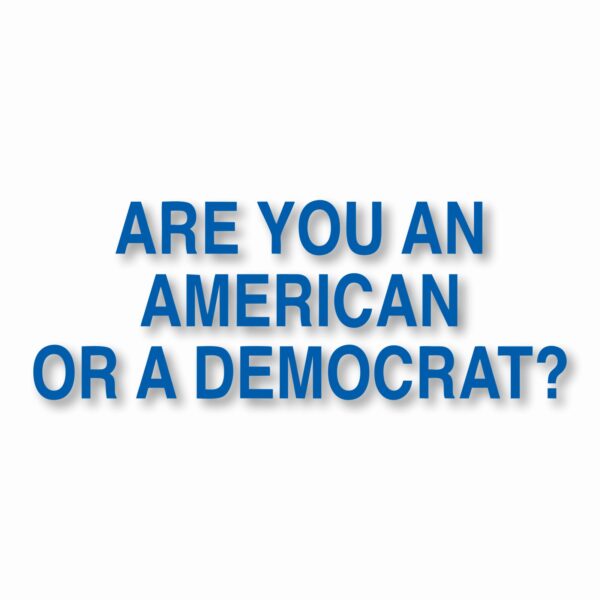 American or Democrat Trump USA - Vinyl Decal Sticker - CHOOSE Size & Color