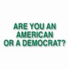American or Democrat Trump USA - Vinyl Decal Sticker - CHOOSE Size & Color