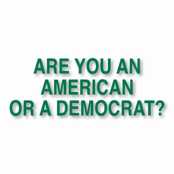 American or Democrat Trump USA - Vinyl Decal Sticker - CHOOSE Size & Color