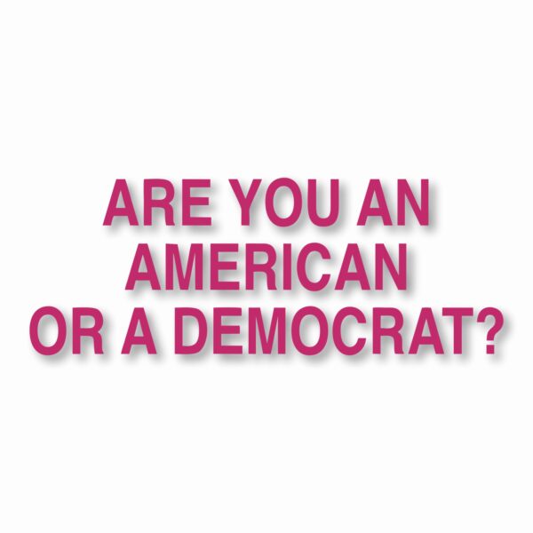 American or Democrat Trump USA - Vinyl Decal Sticker - CHOOSE Size & Color