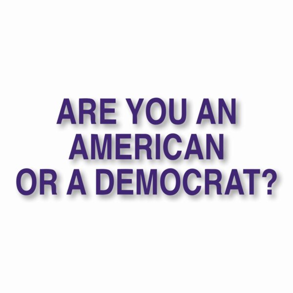 American or Democrat Trump USA - Vinyl Decal Sticker - CHOOSE Size & Color