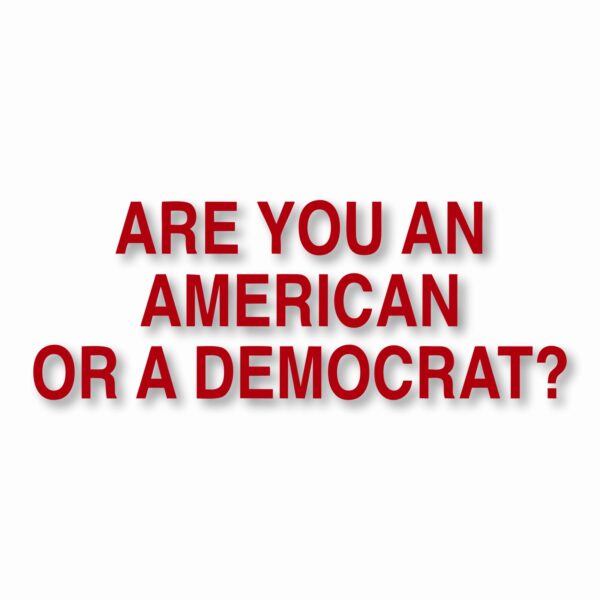 American or Democrat Trump USA - Vinyl Decal Sticker - CHOOSE Size & Color