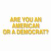 American or Democrat Trump USA - Vinyl Decal Sticker - CHOOSE Size & Color